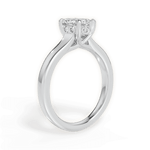 Carol Marquise Cut Lab Grown Diamond Platinum Engagement Ring - View 4