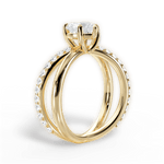 Jennifer Heart Cut Lab Grown Diamond 18Kt Yellow Gold Engagement Ring - View 2