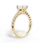 Dana Radiant Cut Lab Grown Diamond 18Kt Yellow Gold Engagement Ring - View 4