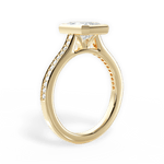 Deanna Radiant Cut Lab Grown Diamond 18Kt Yellow Gold Engagement Ring - View 2