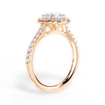 Ingrid Cushion Cut Lab Grown Diamond 18Kt Rose Gold Engagement Ring - View 2