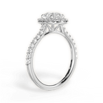 Ingrid Asscher Cut Lab Grown Diamond 14Kt White Gold Engagement Ring - View 2