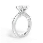 Elaine Radiant Cut Lab Grown Diamond 14Kt White Gold Engagement Ring - View 3