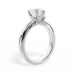 Florence Heart Cut Lab Grown Diamond 18Kt White Gold Engagement Ring - View 3
