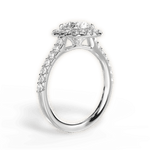 Ingrid Round Cut Lab Grown Diamond 18Kt White Gold Engagement Ring - View 2