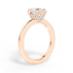 Gemma Heart Cut Lab Grown Diamond 18Kt Rose Gold Engagement Ring - View 4