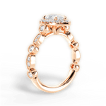 Irene Pear Cut Lab Grown Diamond 18Kt Rose Gold Engagement Ring - View 4