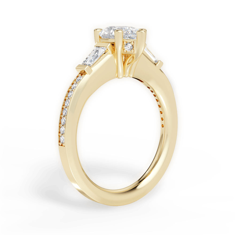 Katie Pear Cut Lab Grown Diamond 18Kt Yellow Gold Engagement Ring - View 2