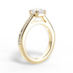 Denise Asscher Cut Lab Grown Diamond 18Kt Yellow Gold Engagement Ring - View 2
