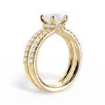 Christie Princess Cut Lab Grown Diamond 18Kt Yellow Gold Engagement Ring - View 2