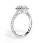 Ingrid Cushion Cut Lab Grown Diamond 18Kt White Gold Engagement Ring - View 2