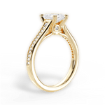 Delia Radiant Cut Lab Grown Diamond 18Kt Yellow Gold Engagement Ring - View 2