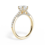 Laura Asscher Cut Lab Grown Diamond 18Kt Yellow Gold Engagement Ring - View 3