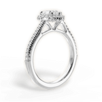 Jenny Heart Cut Lab Grown Diamond Platinum Engagement Ring - View 4