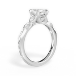 Cassie Marquise Cut Lab Grown Diamond 14Kt White Gold Engagement Ring - View 2