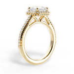 Jenny Asscher Cut Lab Grown Diamond 18Kt Yellow Gold Engagement Ring - View 2