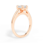 Courtney Radiant Cut Lab Grown Diamond 18Kt Rose Gold Engagement Ring - View 3