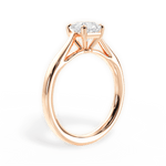 Angie Asscher Cut Lab Grown Diamond 18Kt Rose Gold Engagement Ring - View 3