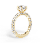 Madeline Round Cut Lab Grown Diamond 18Kt Yellow Gold Engagement Ring - View 2