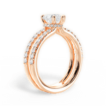 Christie Heart Cut Lab Grown Diamond 18Kt Rose Gold Engagement Ring - View 4