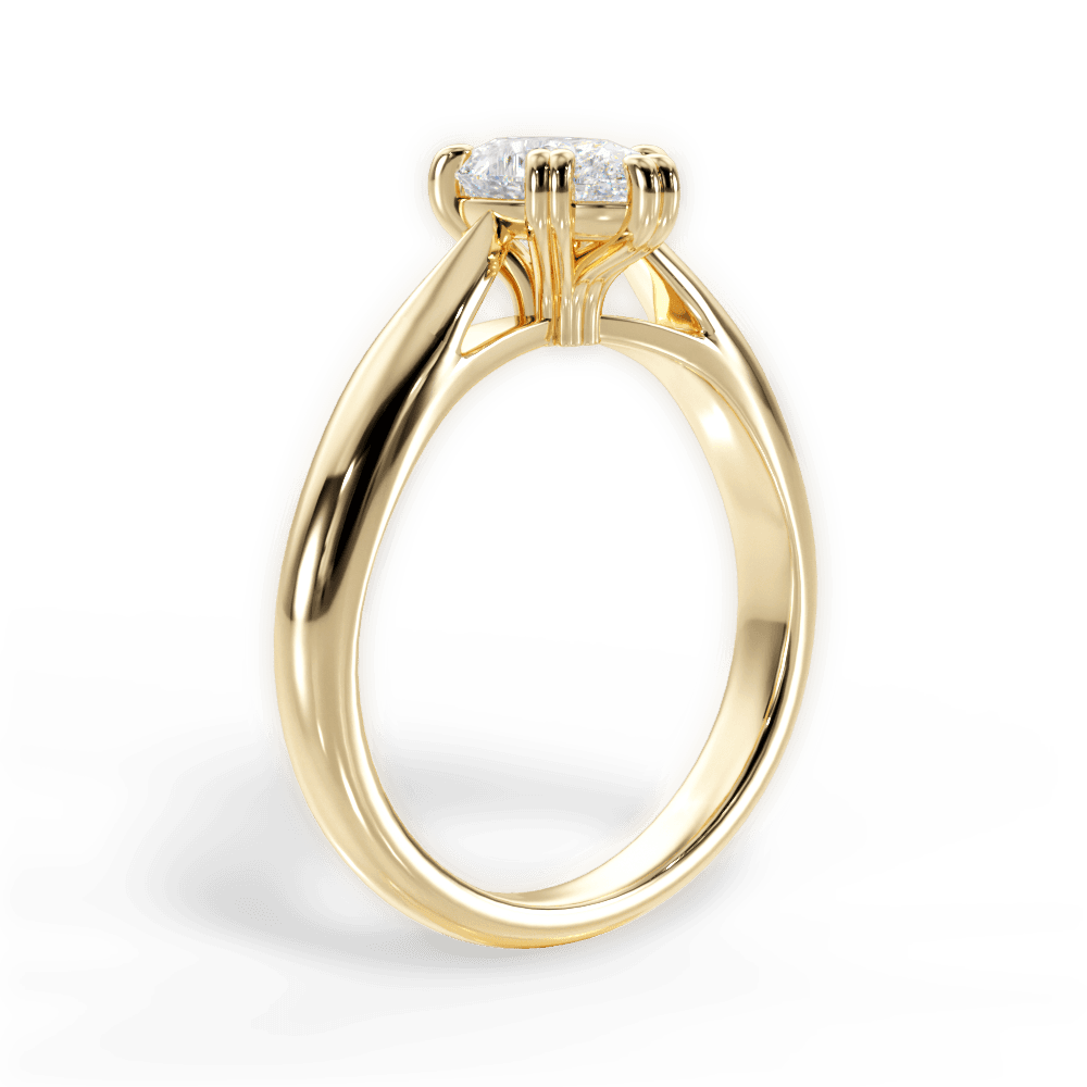 Gillian Pear Cut Lab Grown Diamond 18Kt Yellow Gold Engagement Ring - View 4