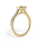 Deanna Asscher Cut Lab Grown Diamond 18Kt Yellow Gold Engagement Ring - View 2