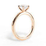 Allison Round Cut Lab Grown Diamond 18Kt Rose Gold Engagement Ring - View 3