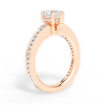 Katelyn Heart Cut Lab Grown Diamond 18Kt Rose Gold Engagement Ring - View 2