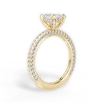 Madeline Emerald Cut Lab Grown Diamond 18Kt Yellow Gold Engagement Ring - View 4