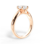 Colleen Princess Cut Lab Grown Diamond 18Kt Rose Gold Engagement Ring - View 3