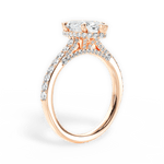 Laura Marquise Cut Lab Grown Diamond 18Kt Rose Gold Engagement Ring - View 2