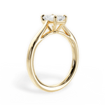 Angie Emerald Cut Lab Grown Diamond 18Kt Yellow Gold Engagement Ring - View 2