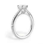 Joan Heart Cut Lab Grown Diamond 18Kt White Gold Engagement Ring - View 4