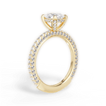 Madeline Oval Cut Lab Grown Diamond 18Kt Yellow Gold Engagement Ring - View 2