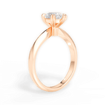 Claudia Pear Cut Lab Grown Diamond 18Kt Rose Gold Engagement Ring - View 2