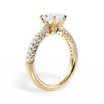 Kira Radiant Cut Lab Grown Diamond 18Kt Yellow Gold Engagement Ring - View 3