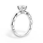 Aaliyah Pear Cut Lab Grown Diamond Platinum Engagement Ring - View 4