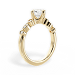 Catherine Round Cut Lab Grown Diamond 18Kt Yellow Gold Engagement Ring - View 2