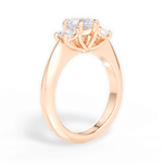 Dorothy Heart Cut Lab Grown Diamond 18Kt Rose Gold Engagement Ring - View 4