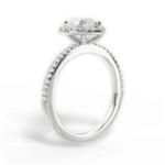Joanne Heart Cut Lab Grown Diamond 14Kt White Gold Engagement Ring - View 3