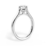 Bernadette Round Cut Lab Grown Diamond 18Kt White Gold Engagement Ring - View 3