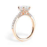 Laura Princess Cut Lab Grown Diamond 18Kt Rose Gold Engagement Ring - View 2