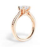 Elena Princess Cut Lab Grown Diamond 18Kt Rose Gold Engagement Ring - View 2