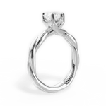 Bianca Heart Cut Lab Grown Diamond Platinum Engagement Ring - View 4