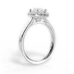 Fiona Pear Cut Lab Grown Diamond Platinum Engagement Ring - View 2