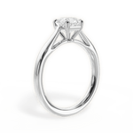 Angie Asscher Cut Lab Grown Diamond Platinum Engagement Ring - View 2