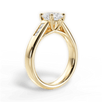 Brittany Oval Cut Lab Grown Diamond 18Kt Yellow Gold Engagement Ring - View 3