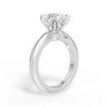 Elaine Oval Cut Lab Grown Diamond 14Kt White Gold Engagement Ring - View 2
