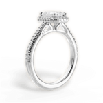 Jenny Radiant Cut Lab Grown Diamond 18Kt White Gold Engagement Ring - View 4