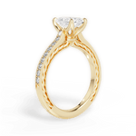 Gilda Radiant Cut Lab Grown Diamond 18Kt Yellow Gold Engagement Ring - View 2